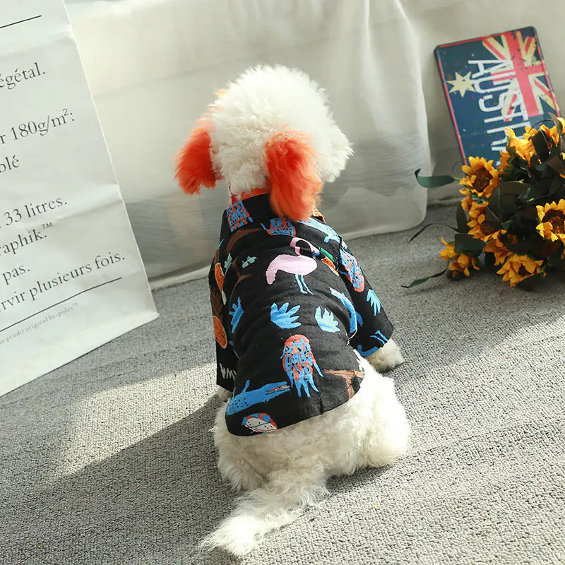 Spring Collection Fashionable Dog Shirt - Comfortable Cotton