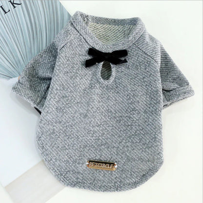 Teddy Dog Clothes with Bowtie Vest for Pets