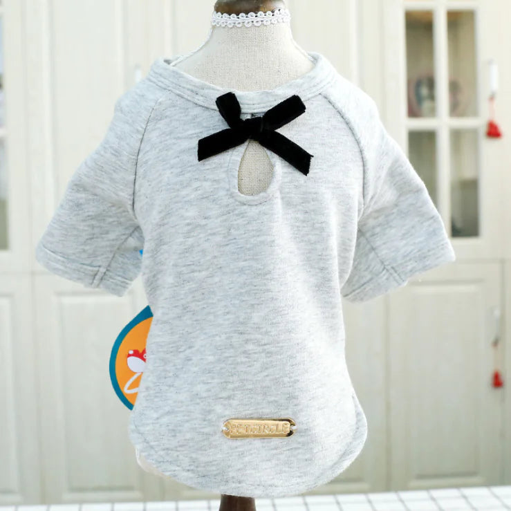 Teddy Dog Clothes with Bowtie Vest for Pets