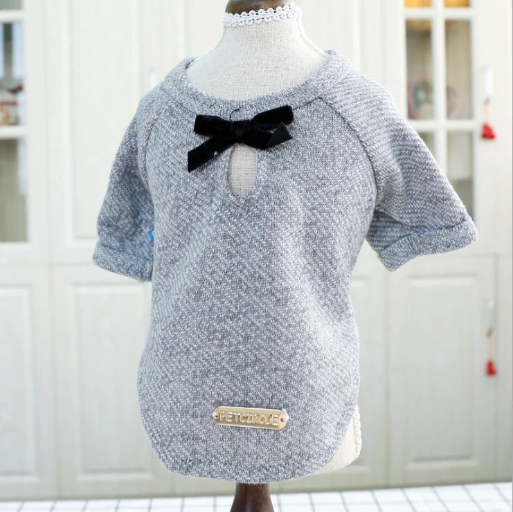 Teddy Dog Clothes with Bowtie Vest for Pets