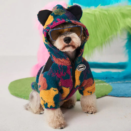 Thick Camouflage Dog Clothes for Autumn and Winter
