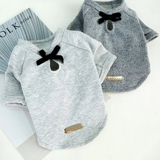 Teddy Dog Clothes with Bowtie Vest for Pets